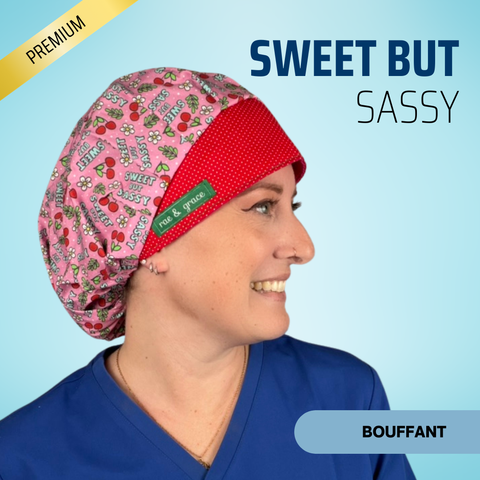 Sweet But Sassy - Scrub Cap - rae & grace - Bouffant