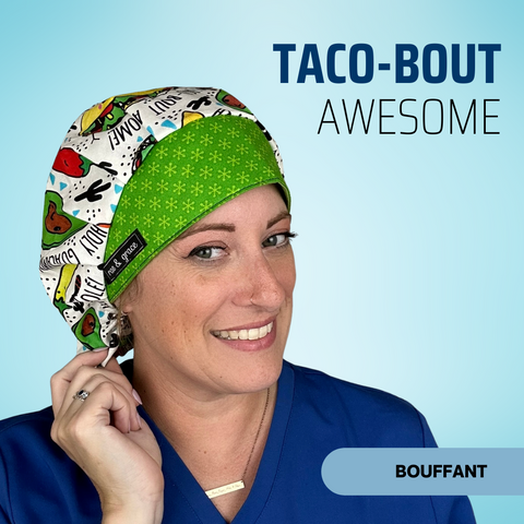 Taco-Bout Awesome - Scrub Cap - rae & grace - Bouffant