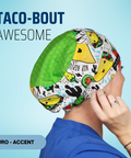 Taco-Bout Awesome - Scrub Cap - rae & grace - Euro - Accent Top