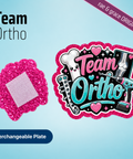 Team Ortho - Badge Reel - rae & grace - Interchangeable Plate Only