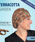 Terracotta Garden - Scrub Cap - rae & grace - Skull Cap - *Made to order