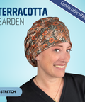 Terracotta Garden - Scrub Cap - rae & grace - Bouffant