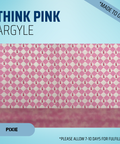 Think Pink Argyle - Scrub Cap - rae & grace - Pixie - Made to order Please allow 7-10 days for fulfillment.