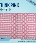 Think Pink Argyle - Scrub Cap - rae & grace - Skull Cap - Made to order Please allow 7-10 days for fulfillment.