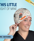 This Little Light Of Mine - Scrub Cap - rae & grace - Euro - Matching Top
