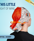 This Little Light Of Mine - Scrub Cap - rae & grace - Ponytail - Accent Top