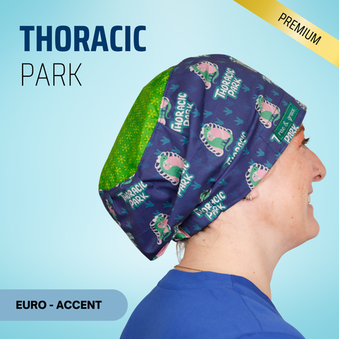 Thoracic Park - Scrub Cap - rae & grace - Euro - Accent Top