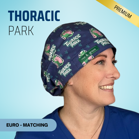 Thoracic Park - Scrub Cap - rae & grace - Euro - Matching Top