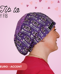 You're The Tib To My Fib - Scrub Cap - rae & grace - Euro - Accent Top