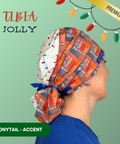 Tibia Jolly - Scrub Cap - rae & grace - Ponytail - Accent Top