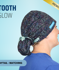 Tooth Glow - Scrub Cap - rae & grace - Ponytail - Matching Top