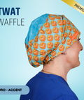 Twat Waffle - Scrub Cap - rae & grace - Euro - Accent Top