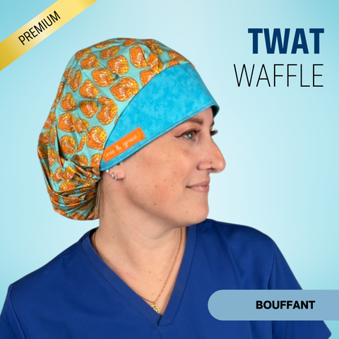 Twat Waffle - Scrub Cap - rae & grace - Bouffant