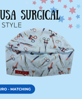 Usa Surgical Style - Scrub Cap - rae & grace - Euro - Matching Top