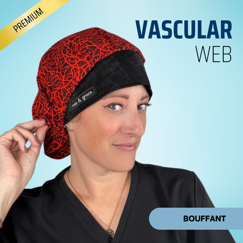 Vascular Web - Scrub Cap - rae & grace - Bouffant