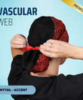 Vascular Web - Scrub Cap - rae & grace - Ponytail - Accent Top
