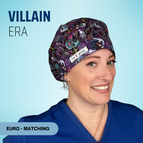 Villain Era - Scrub Cap - rae & grace - Euro - Matching Top