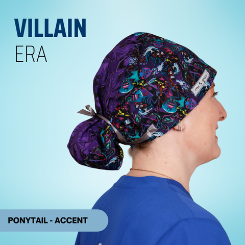Villain Era - Scrub Cap - rae & grace - Ponytail - Accent Top