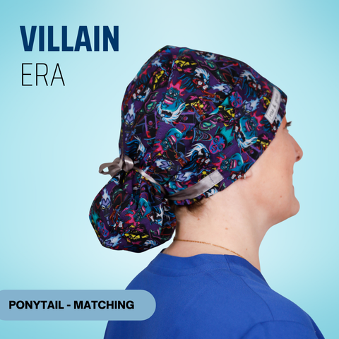 Villain Era - Scrub Cap - rae & grace - Ponytail - Matching Top