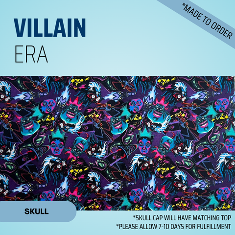 Villain Era - Scrub Cap - rae & grace - Skull Cap - *Made to order