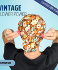 Vintage Flower Power - Scrub Cap - rae & grace - Bouffant