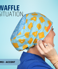 Waffle Situation - Scrub Cap - rae & grace - Euro - Accent Top