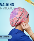 Walking Hr Violation - Scrub Cap - rae & grace - Euro - Accent Top