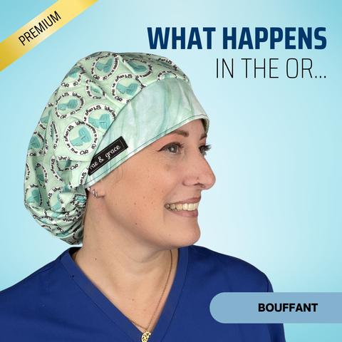 What Happens In The OR - Scrub Cap - rae & grace - Bouffant