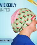 Wickedly United  - Scrub Cap - rae & grace - Euro - Accent Top
