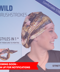 Wild Brushstrokes - Scrub Cap - rae & grace - Bouffant