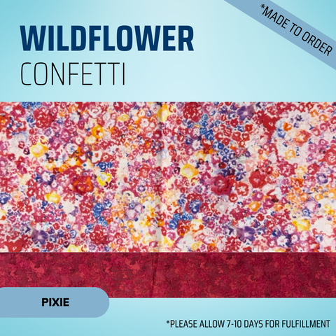 Wildflower Confetti - Scrub Cap - rae & grace - Pixie - *Made to order