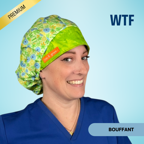 WTF - Scrub Cap - rae & grace - Bouffant
