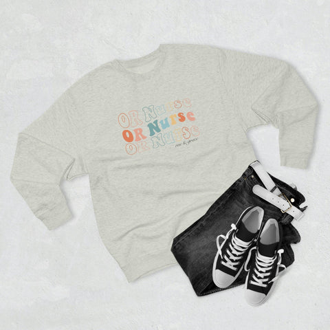 Groovy OR Nurse Crewneck Sweatshirt