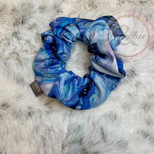 
            
                Load image into Gallery viewer, Blue Oil Slick - Scrunchie
            
        