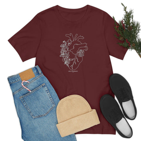 Floral Heart T-Shirt