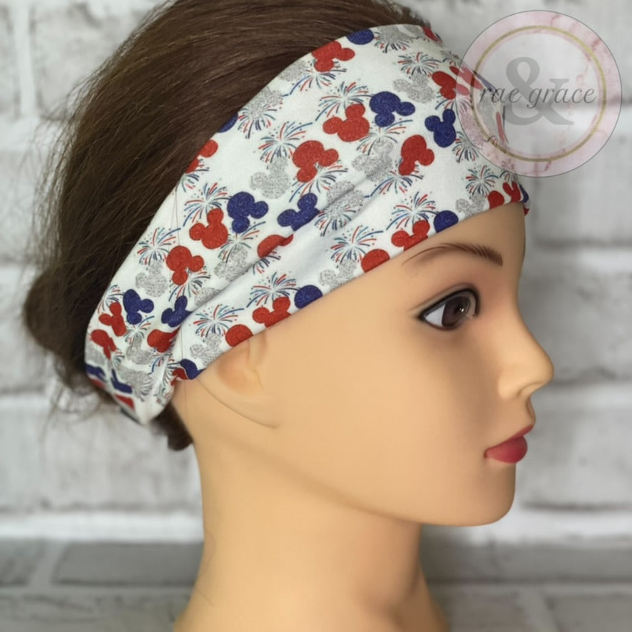 Red, White & Blue Mouse Headband