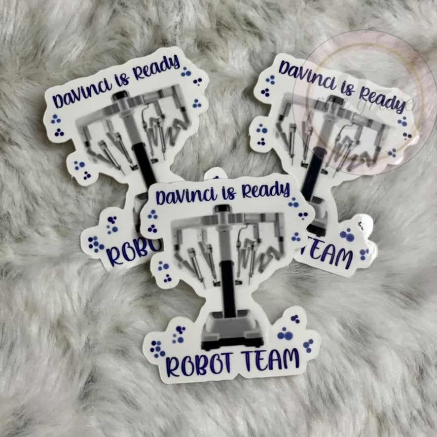 Robot Team: Davinci Is Ready - Sticker