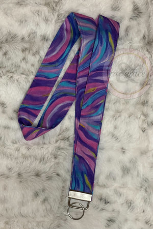 Purple Swirls Lanyard