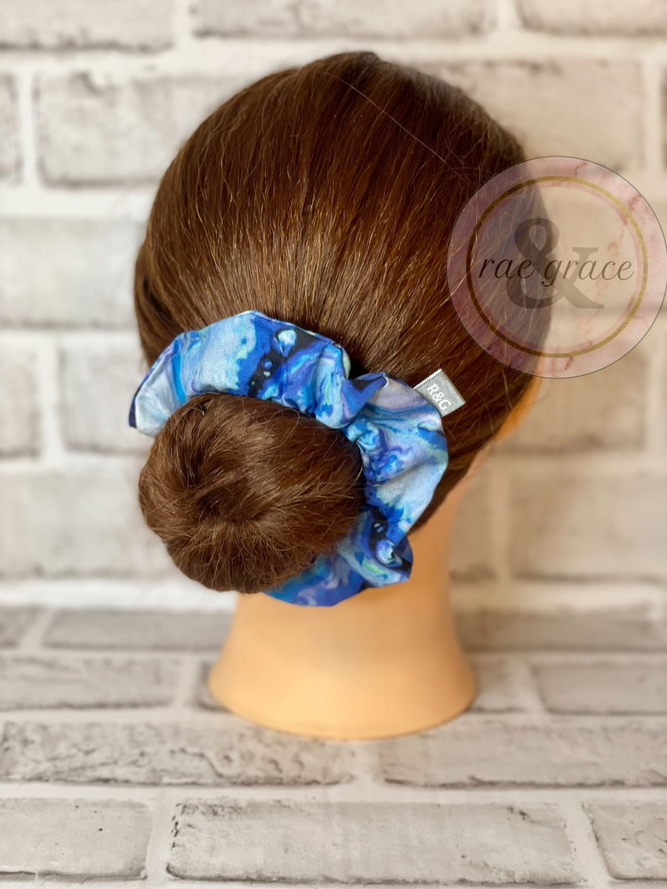 
            
                Load image into Gallery viewer, Blue Oil Slick - Scrunchie
            
        
