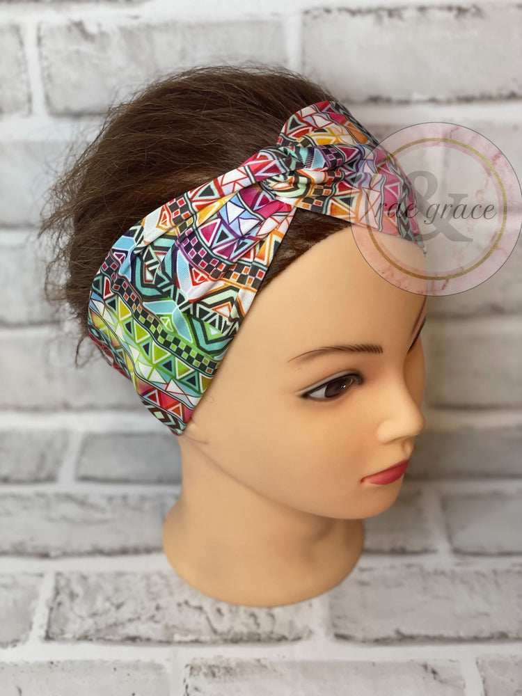 Colorful Shape Pattern Headband