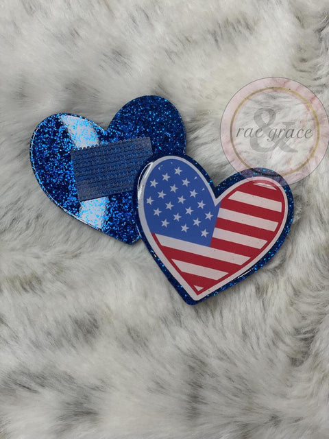 Heart Flag Blue - Badge Reel