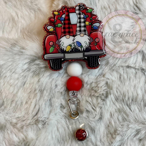 Holiday Gnomes in Truck Badge Reel