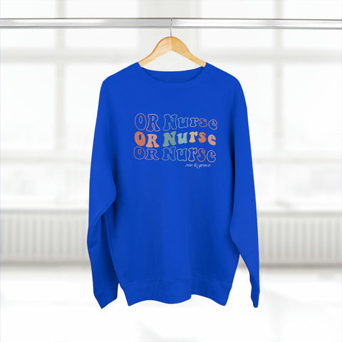 Groovy OR Nurse Crewneck Sweatshirt