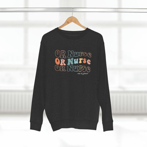 Groovy OR Nurse Crewneck Sweatshirt