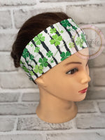 Clovers on Stripes - Headband