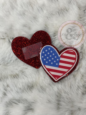 Heart Flag Red - Badge Reel